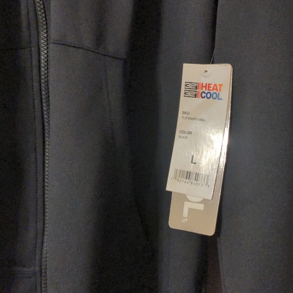 32 degrees mens large full zip string hoodie - Picture 2 of 8